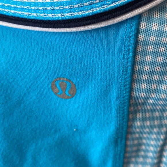 Lululemon CrissCross Blue Gingham Tank Top - Picture 5 of 6